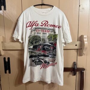 F1 Team Monaco Alfa Romeo White T-Shirt